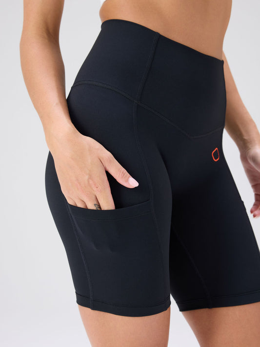 Pace High Rise Shorts - Black