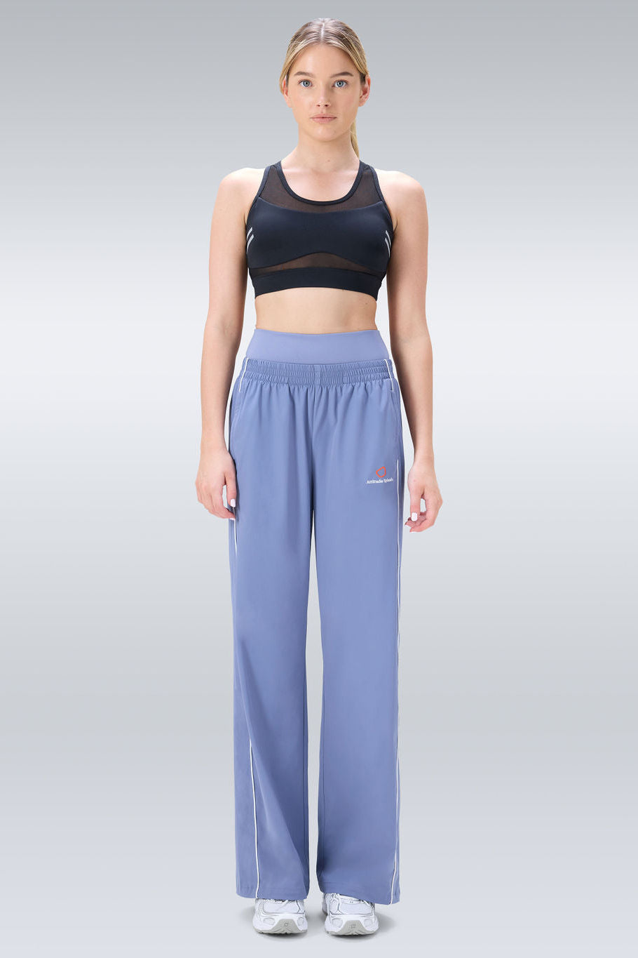 Romp double waistband Pant-  Bluish Grey
