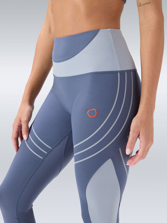 Utopia Reflective Legging -  Grey Blue