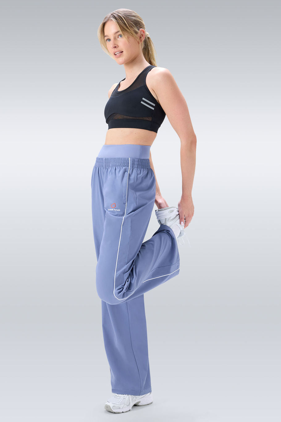 Romp double waistband Pant-  Bluish Grey