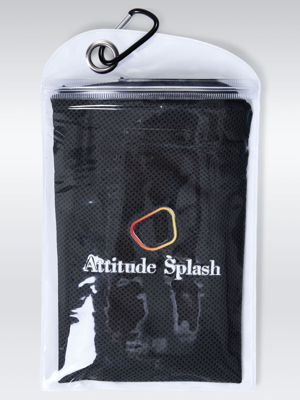 Cooling Towel with Mountaineering hook bag - Black