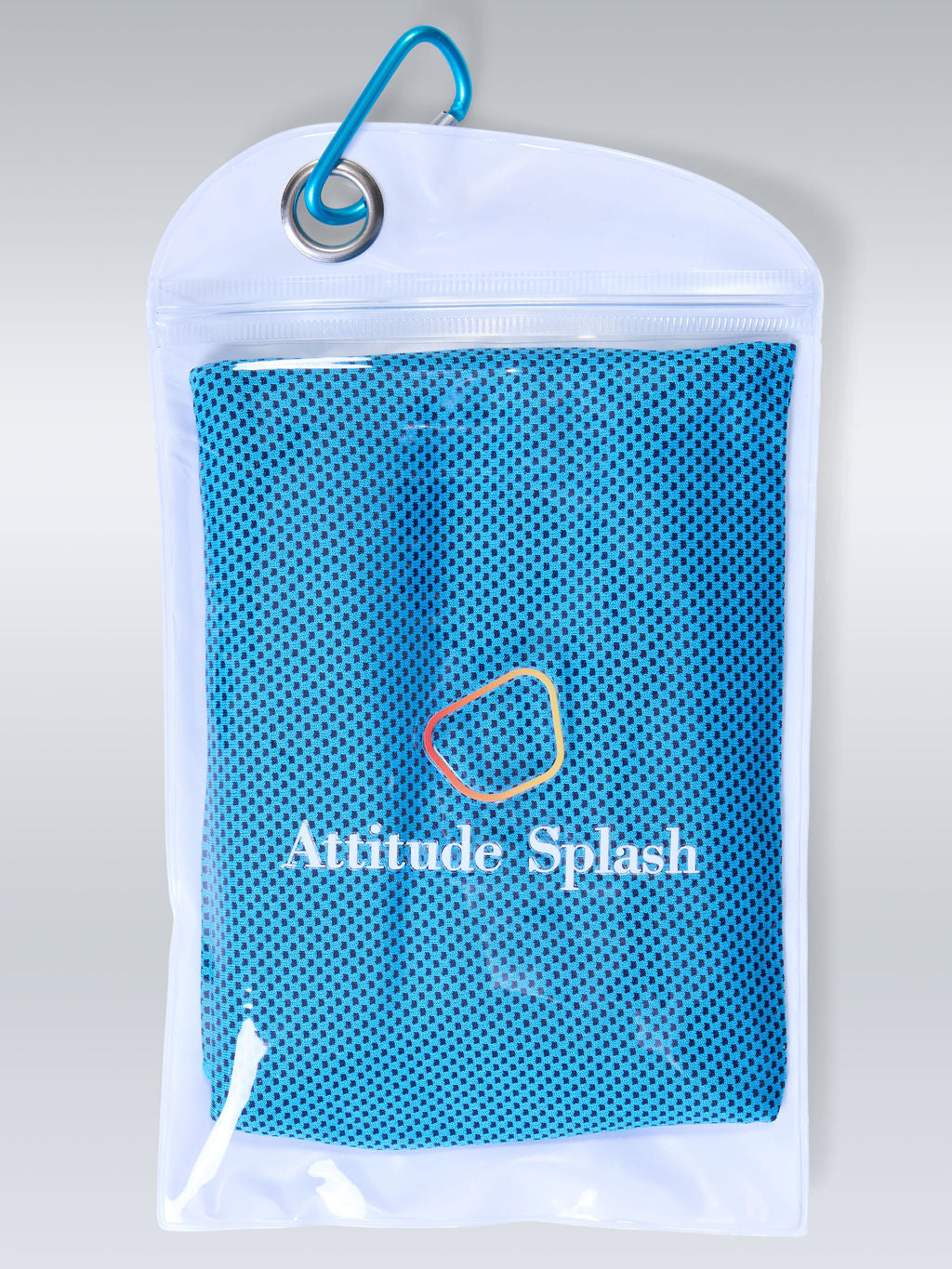 Cooling Towel with Mountaineering hook bag - Blue