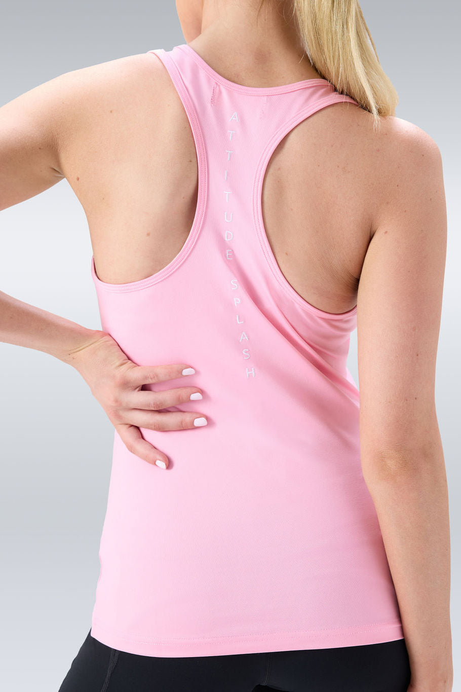 Sage Racer Tank - Sugar Pink-Sample